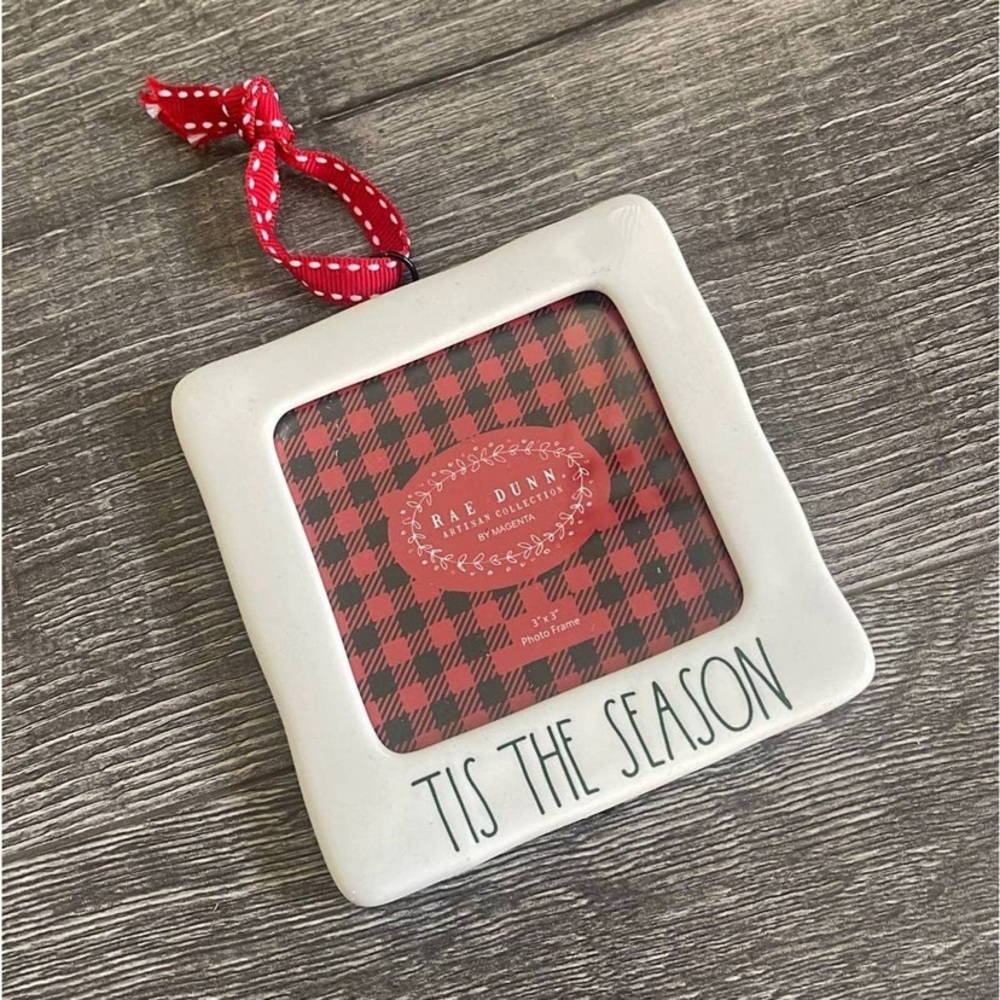 TIS THE SEASON RAE DUNN CHRISTMAS FRAME ORNAMENTS